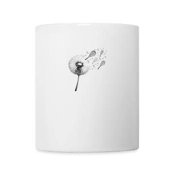 Tennis Pissenlit Raquette de Tennis Drôle de Tennis - Mug blanc - blanc - Devant