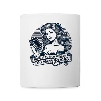 Livre rétro Conception de livre fille pour les lecteurs fréquents - Mug blanc - blanc - Devant