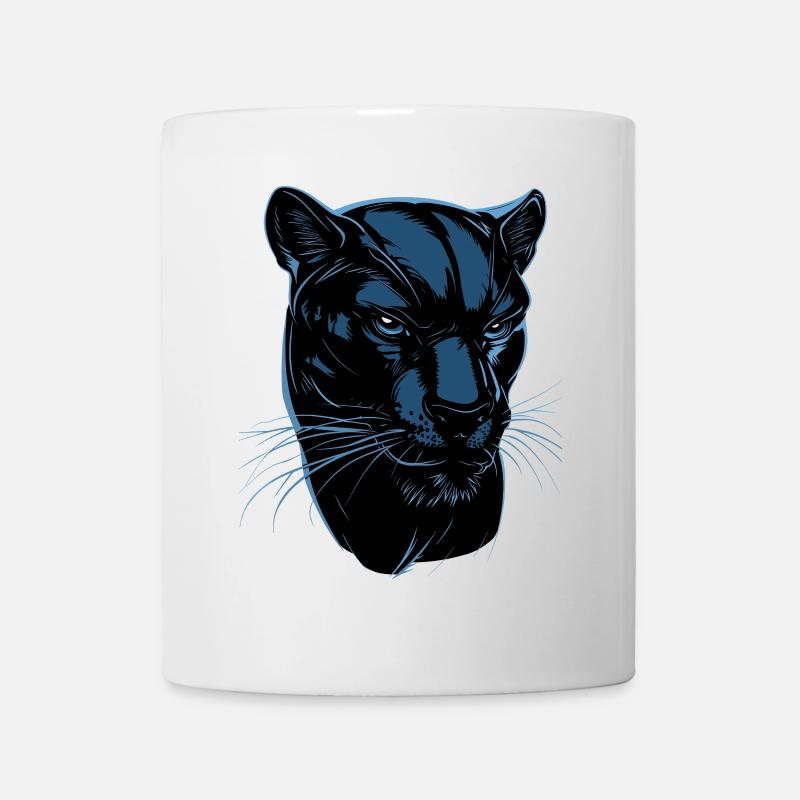 Panther Leopard Raubkatze Süße Großkatze Panter - Tasse - Weiß