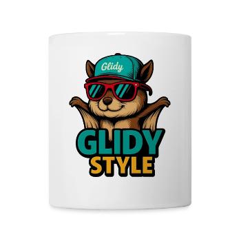 Mode de hamster style glissé - Mug blanc - blanc - Devant