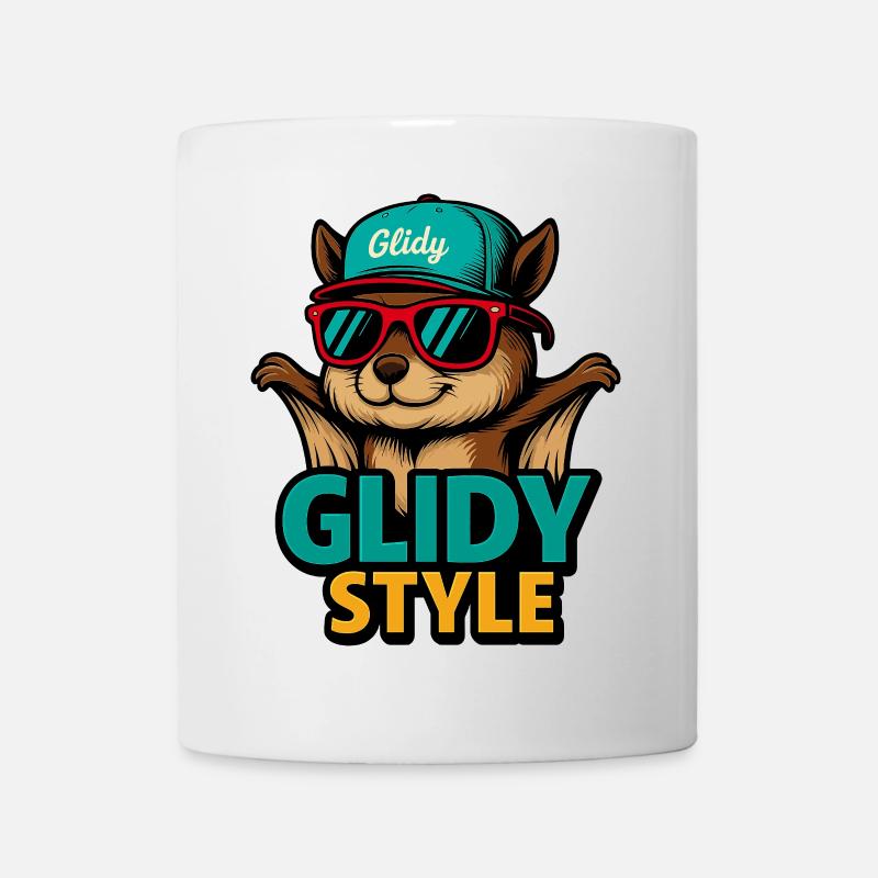 Mode de hamster style glissé - Mug blanc - blanc