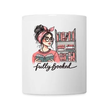 Retro Book Girl Design for Frequent Readers - Mug - white - Front