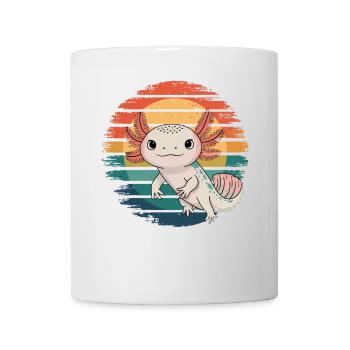 Retro Axolotl Vintage Sunset Axolotl Gifts Kids - Tasse - Weiß - Vorne