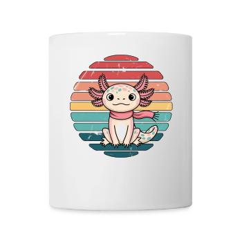 Retro Axolotl Vintage Sunset Axolotl Gifts Kids - Tasse - Weiß - Vorne