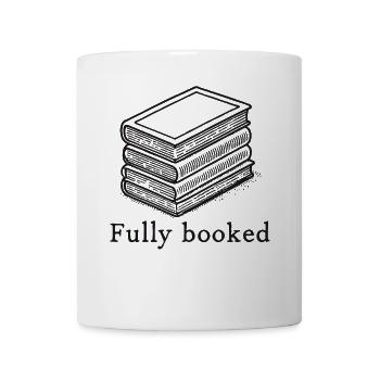 Bücherwurm Leseratte Buchliebhaber Lustiger Buch - Tasse - Weiß - Vorne