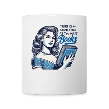 Retro buch Girl design für Vielleser mit Ästhetik - Tasse - Weiß - Vorne