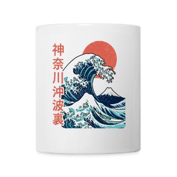 The big wave off Kanagawa - Mug - white - Front