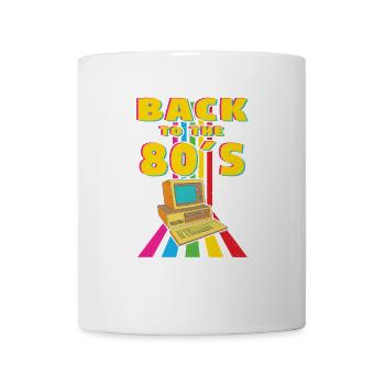 Back to the 80s Retro Computer Design - Mug - white - Front