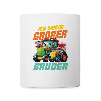 Nachwuchs Verkünden | Ich Werde Großer Bruder 2027 - Tasse - Weiß - Vorne