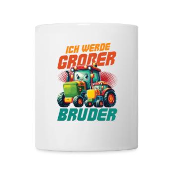 Nachwuchs Verkünden | Ich Werde Großer Bruder 2027 - Tasse - Weiß - Vorne