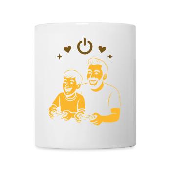Dad & Kid Gaming - Retro Gamer Vibes - Mug - white - Front