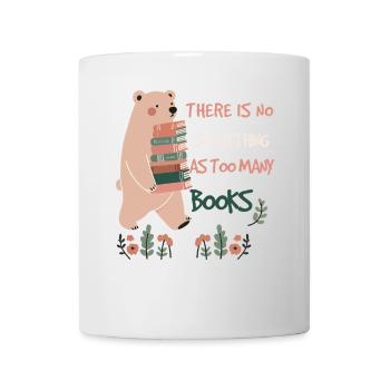 Book Lover Funny Book Quote with Bear - Mug - white - Front