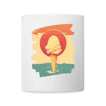 Eis und Eiscreme Kugel - Tasse - Weiß - Vorne