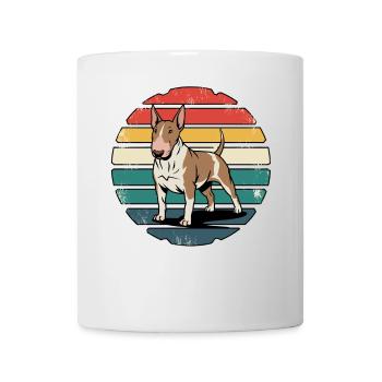 Retro Bull Terrier Vintage Dog Lover Gifts - Tasse - Weiß - Vorne