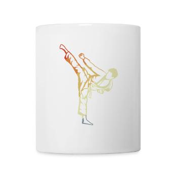 Karate Junge Vintage Look - Tasse - Weiß - Vorne