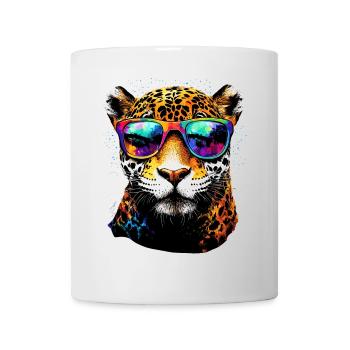 Jaguar Raubkatze Panther Wilde Katze Süßer Jaguar - Tasse - Weiß - Vorne
