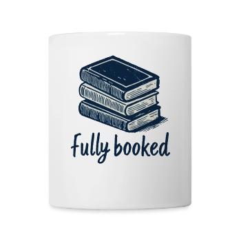 Retro Book Design with Saying for Book Fan - Mug - white - Front