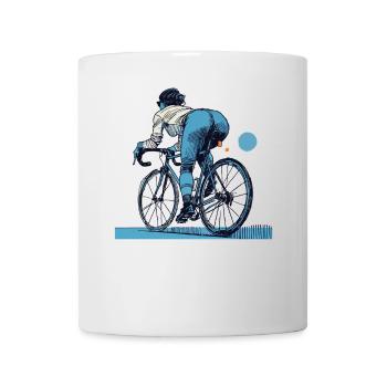 Rennrad Streetwear für Radfahrende mit Stil - Tasse - Weiß - Vorne