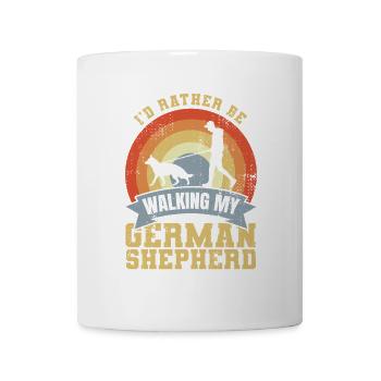 I'd Rather Be Walking My German Shepherd - Mug - white - Front