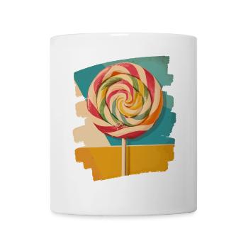 Sucette sucette bonbons bonbons - Mug blanc - blanc - Devant