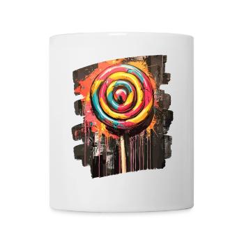 Sucette sucette bonbons bonbons - Mug blanc - blanc - Devant