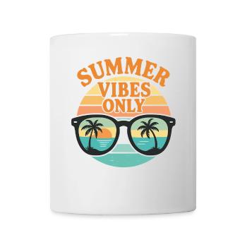 Retro Sunglasses Summer Vibes Design - Mug - white - Front