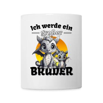 Nachwuchs Verkünden | Ich Werde Großer Bruder 2027 - Tasse - Weiß - Vorne