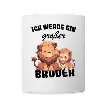 Nachwuchs Verkünden | Ich Werde Großer Bruder 2027 - Tasse - Weiß - Vorne