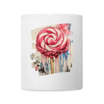 Sucette sucette bonbons bonbons - Mug blanc - blanc - Devant