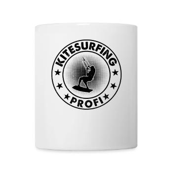 Kitesurf Professionnel - Kiteboarding Kitesurfeur - Mug blanc - blanc - Devant
