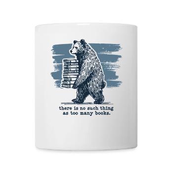 Retro Book Design Funny Book Lover Saying - Mug - white - Front