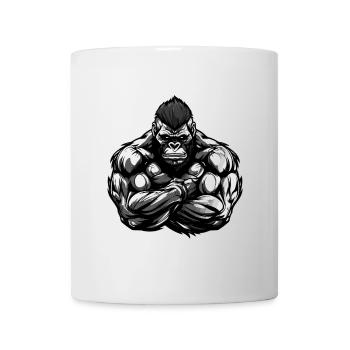 Musculation Gorilla Muscles Musculation - Mug blanc - blanc - Devant