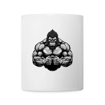 Gymnase d’entraînement Gorilla Muscles - Mug blanc - blanc - Devant