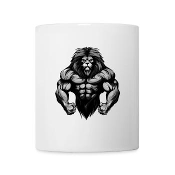 Leo Muscles Musculation - Mug blanc - blanc - Devant