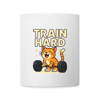 Train Hard - Tasse - Weiß - Vorne
