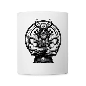 Mythologie nordique Viking Guerrier Valhalla - Mug blanc - blanc - Devant