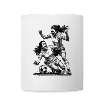 Duel! Maillot de foot femme pour les vainqueurs ! - Mug blanc - blanc - Devant