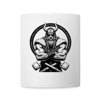 Mythologie nordique Viking Guerrier Valhalla - Mug blanc - blanc - Devant