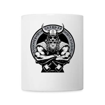 Mythologie nordique Viking Guerrier Valhalla - Mug blanc - blanc - Devant