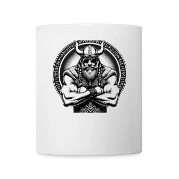 Mythologie nordique Viking Guerrier Valhalla - Mug blanc - blanc - Devant