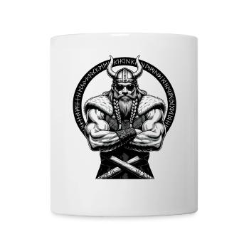Mythologie nordique Viking Guerrier Valhalla - Mug blanc - blanc - Devant