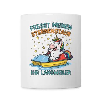 Einhorn Tretbootfahrt - Tasse - Weiß - Vorne