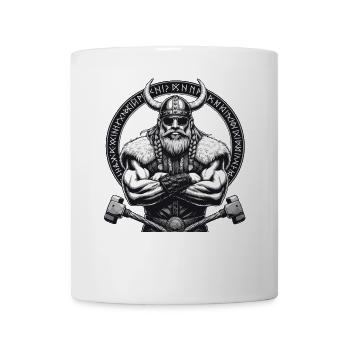 Nordische Mythologie Wikinger Krieger Valhalla - Tasse - Weiß - Vorne