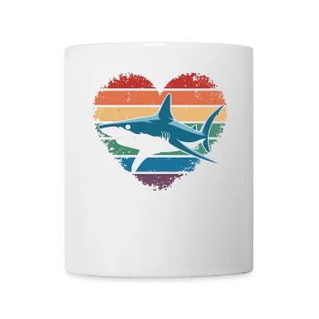 Rétro Vintage Hammerhead Shark Ocean Divers Cadeaux - Mug blanc - blanc - Devant