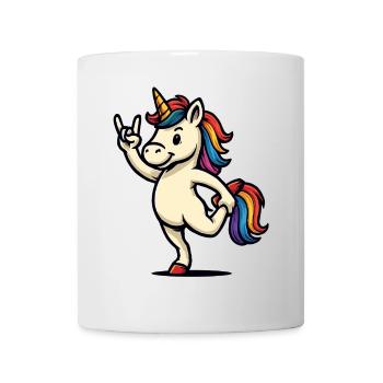 Einhorn Rockhorn Sprüche Fun Design - Tasse - Weiß - Vorne