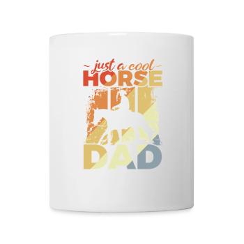 Cool Horse Dad - Tasse - Weiß - Vorne