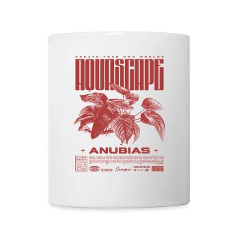 Aquascaping Anubias Aquatic Plant Fischhalter - Tasse - Weiß - Vorne