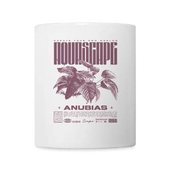 Aquascaping Anubias Aquatic Plant Fischhalter - Tasse - Weiß - Vorne