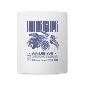 Aquascaping Anubias Aquatic Plant Fischhalter - Tasse - Weiß - Vorne