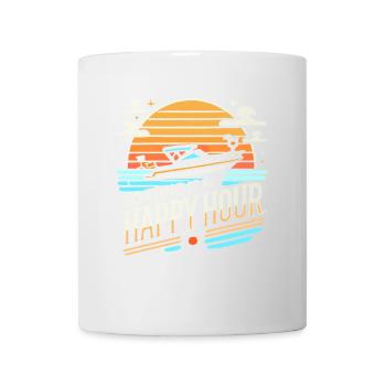 Bootfahren ist meine Happy Hour - Tasse - Weiß - Vorne